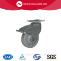 Chrome 4 90Kg Plate Brake PU Caster